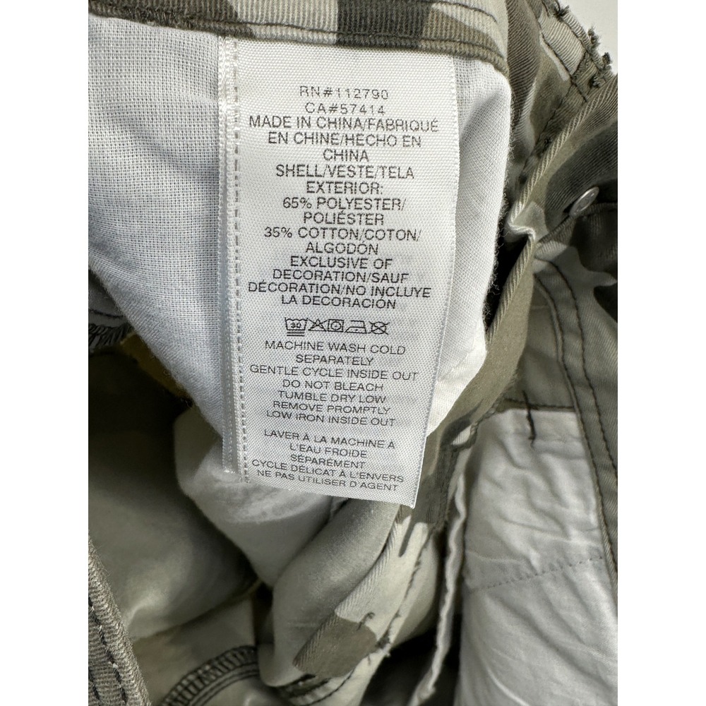 True Religion Cargo Pants Mens 29 Green Camouflage Straight Fit Military Modern - Picture 7 of 9